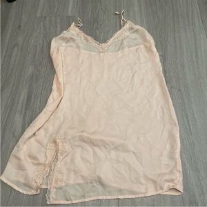 Urban Outfitters Pink Lace Slip Chemise